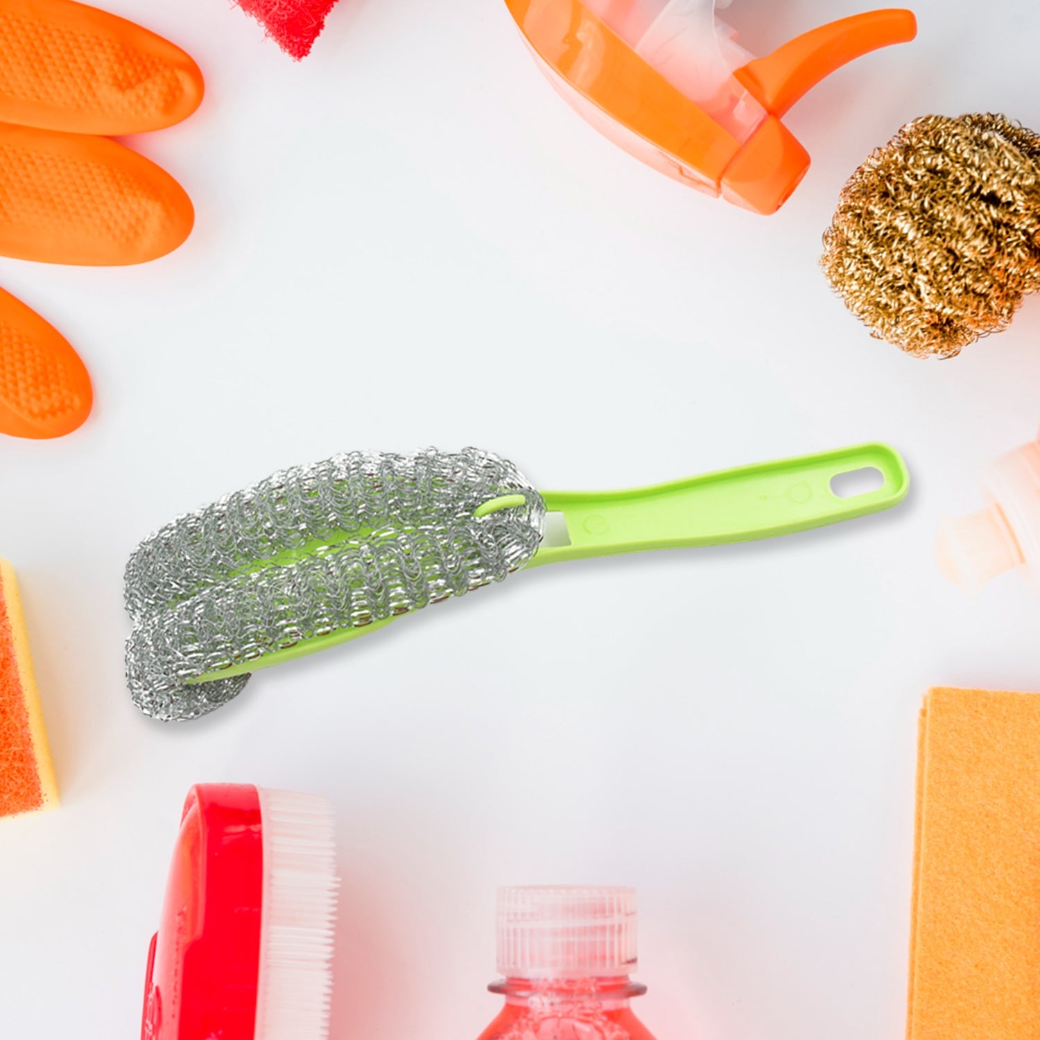 7218 Wire Kitchen Washing Brush, Plastic Small Brush, Cleaning Brush, Bend Handle Pot Washing Brush (2 Pc) 7218 Wire Kitchen Washing Brush, Plastic Small Brush, Cleaning Brush, Bend Handle Pot Washing Brush (2 Pc)
